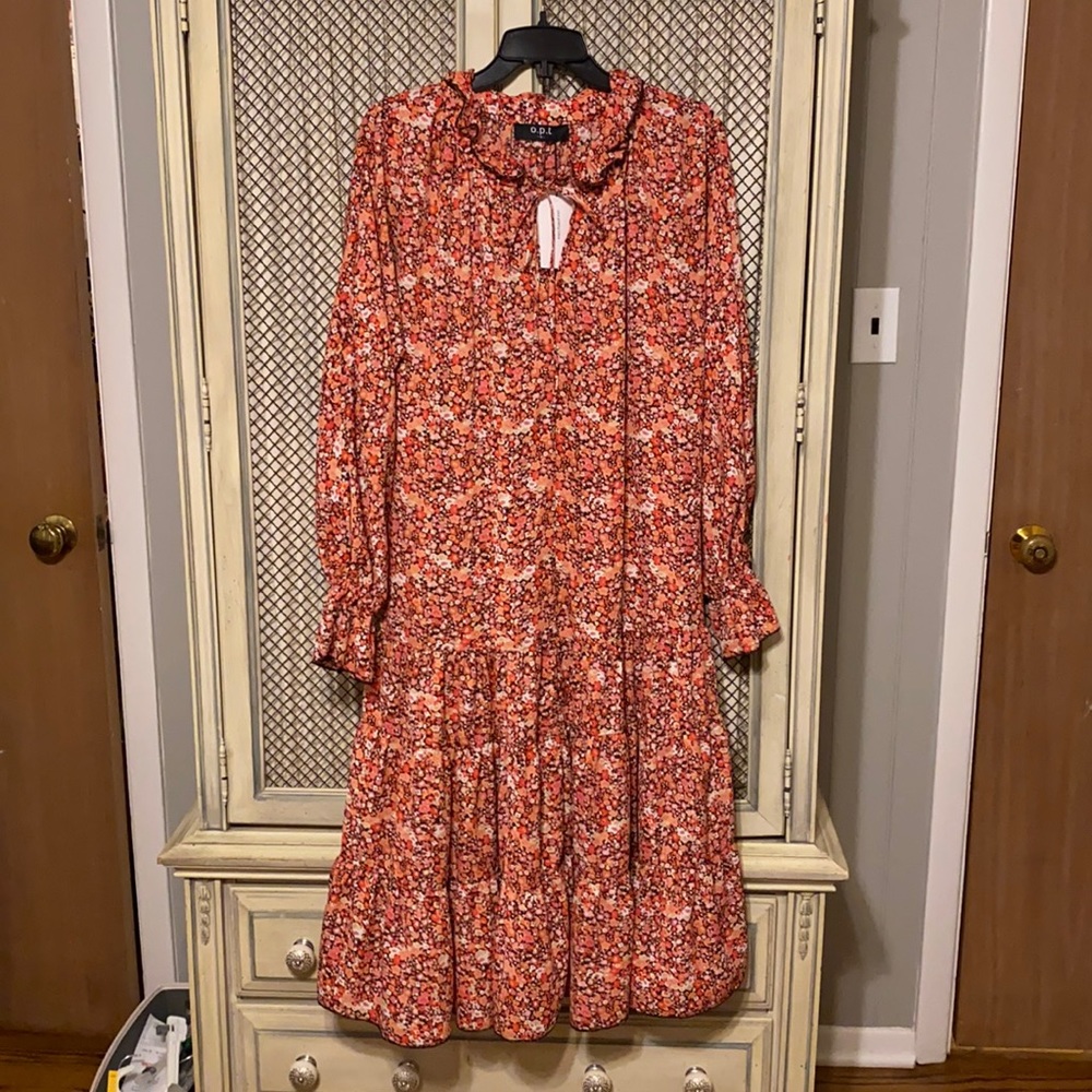 Anthropologie O.P.T. Floral Midi Dress